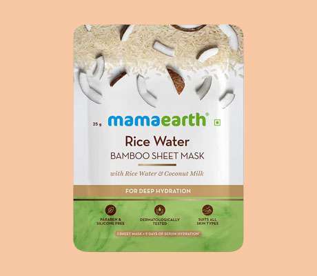 Mamaearth Rice Water Bamboo Sheet Mask