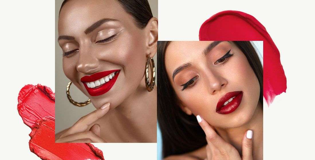 red lipstick